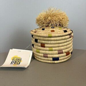 Starbucks African Handwoven Pom Box Rwandan Hand Made